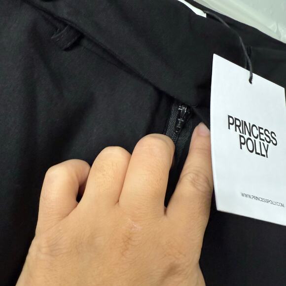 Princess Polly Kinkirk Flared Pants, Black, 6 Petite - Picture 6 of 6